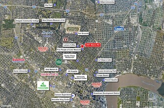 2441 Bayou Rd, New Orleans, LA - Vue aérienne vue de carte