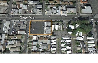 4850 Gage Ave, Bell, CA - VUE AÉRIENNE  vue de carte