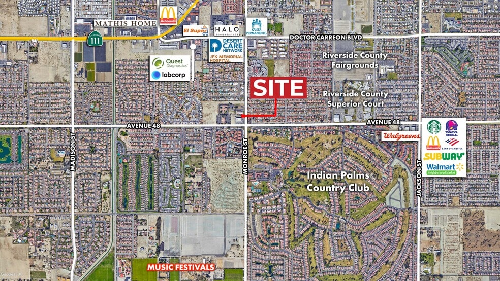 47797 Monroe St, Indio, CA à vendre - Aérien – Image 1 sur 3