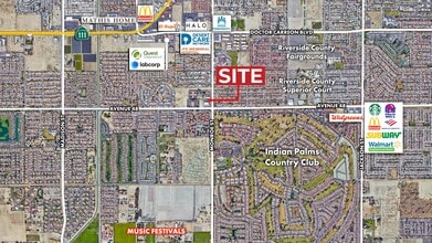 47797 Monroe St, Indio, CA - Vue aérienne vue de carte - Image1