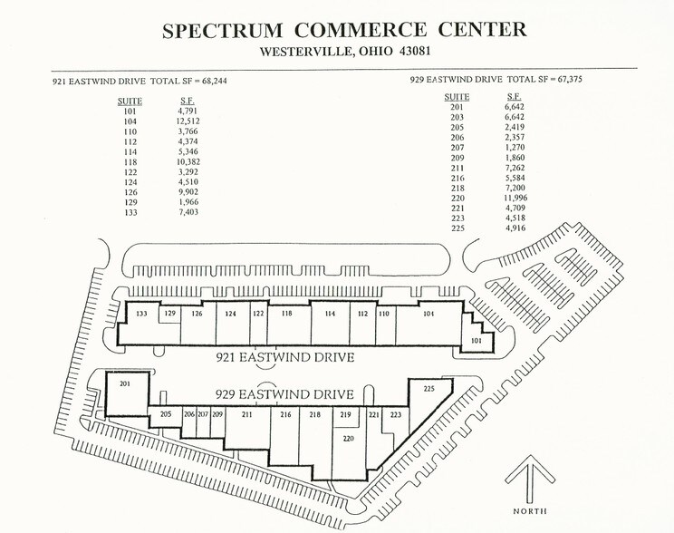 929 Eastwind Dr, Westerville, OH à louer - Plan de site – Image 2 sur 4
