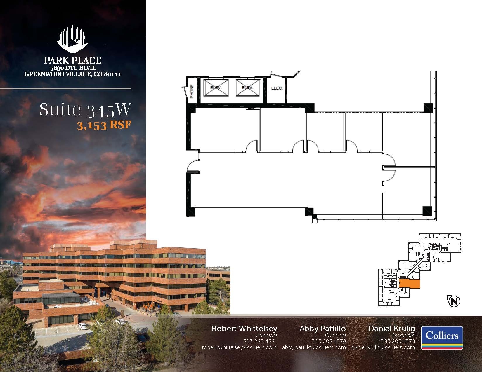 5690 DTC Blvd, Greenwood Village, CO à louer Plan d’étage– Image 1 sur 1