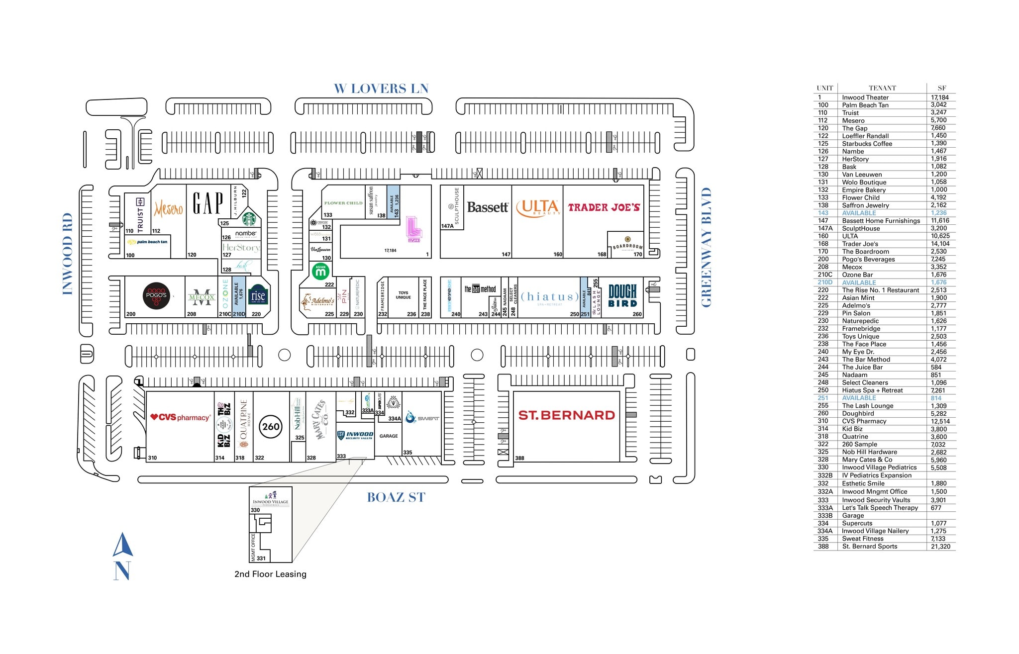 5330-5570 W Lovers Ln, Dallas, TX à louer Plan de site– Image 1 sur 1