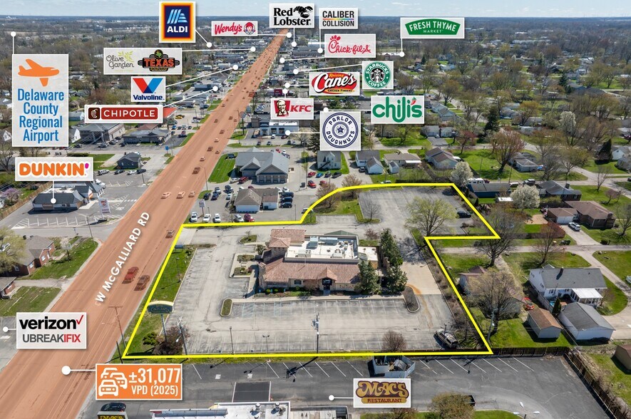 1101 W Mcgalliard Rd, Muncie, IN à vendre - Photo de l’immeuble – Image 3 sur 12