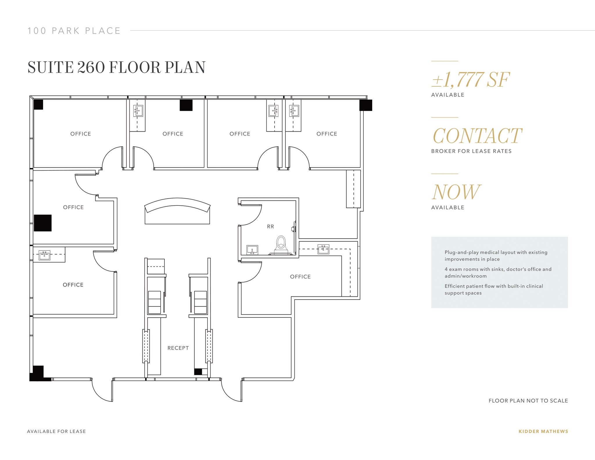 100 Park Pl, San Ramon, CA à louer Plan d’étage– Image 1 sur 1