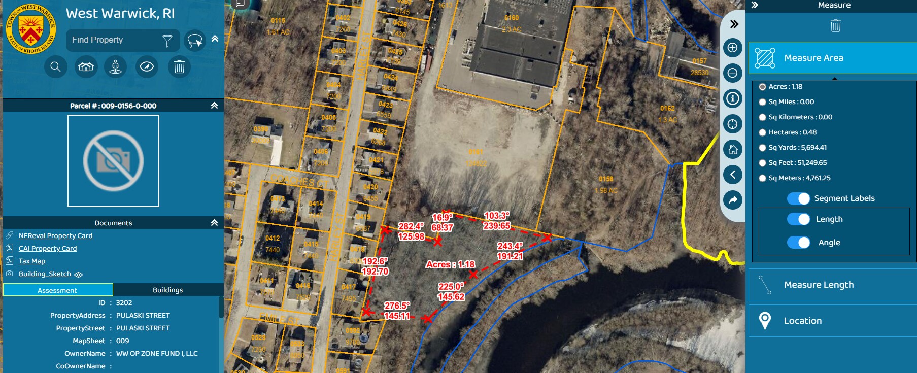 96 Pulaski St, West Warwick, RI à louer Plan cadastral– Image 1 sur 10
