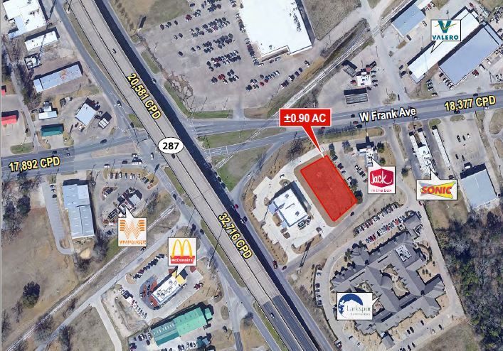 Highway 287 & W Frank Ave, Lufkin, TX à vendre - Photo principale – Image 1 sur 1