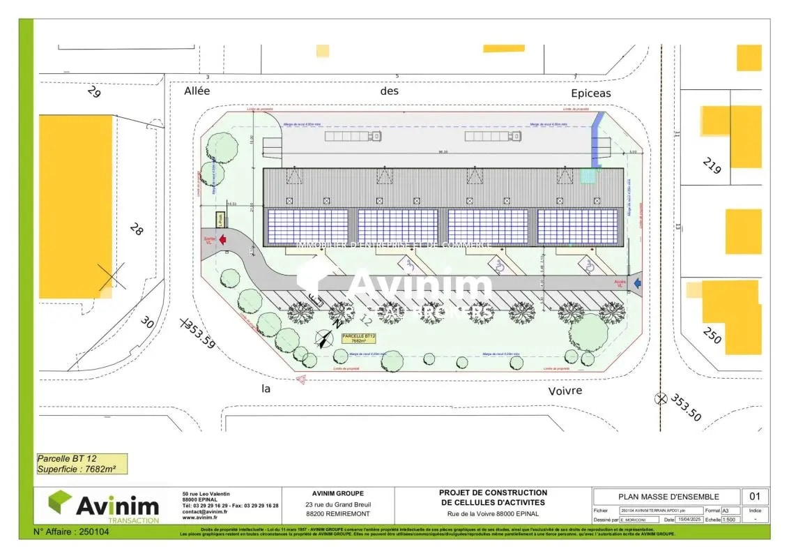 Local d'activités dans Épinal à vendre Plan de site– Image 1 sur 2