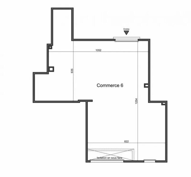 Local commercial dans Roquefort-les-Pins à vendre - Plan d’étage – Image 2 sur 3