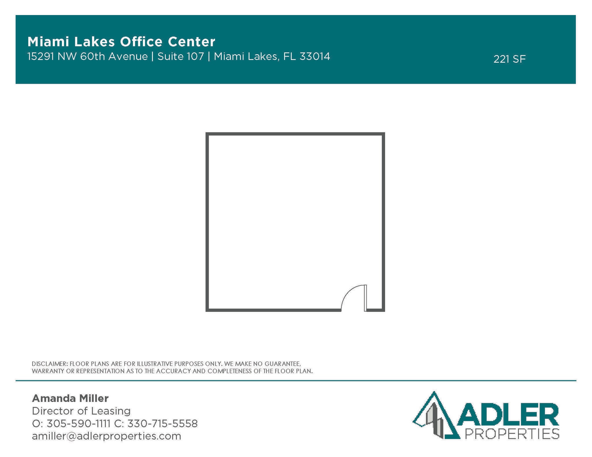 15291-15327 NW 60th Ave, Miami Lakes, FL à louer Plan d’étage– Image 1 sur 1