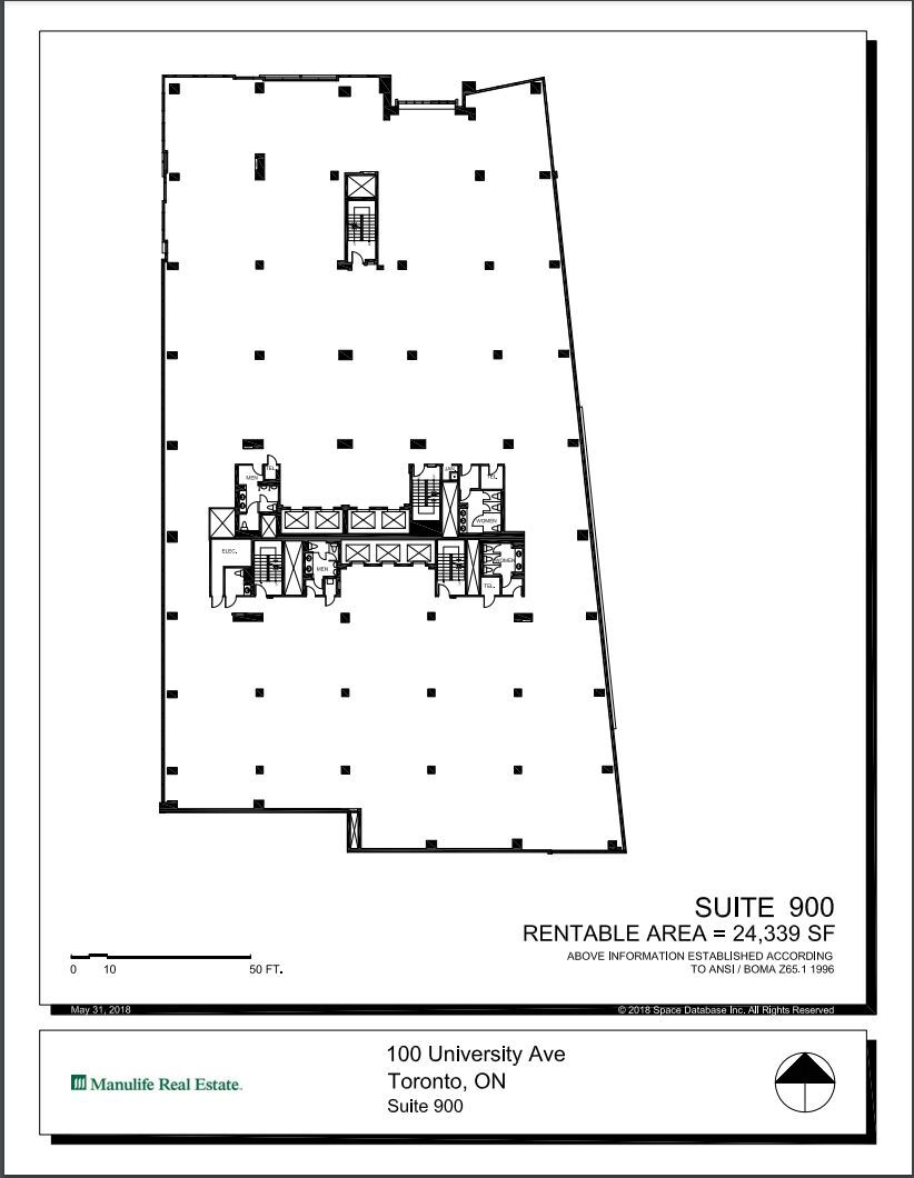 100 University Ave, Toronto, ON à louer Plan d’étage– Image 1 sur 1