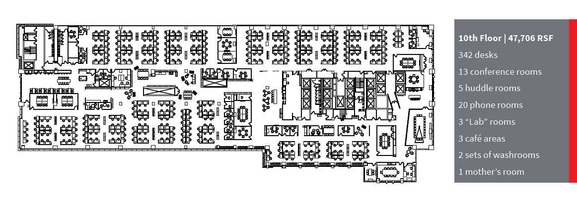100 N Riverside Plz, Chicago, IL à louer Plan d’étage– Image 1 sur 1