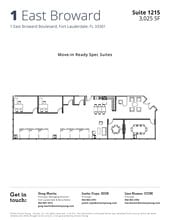 1 E Broward Blvd, Fort Lauderdale, FL à louer Plan d’étage– Image 1 sur 1