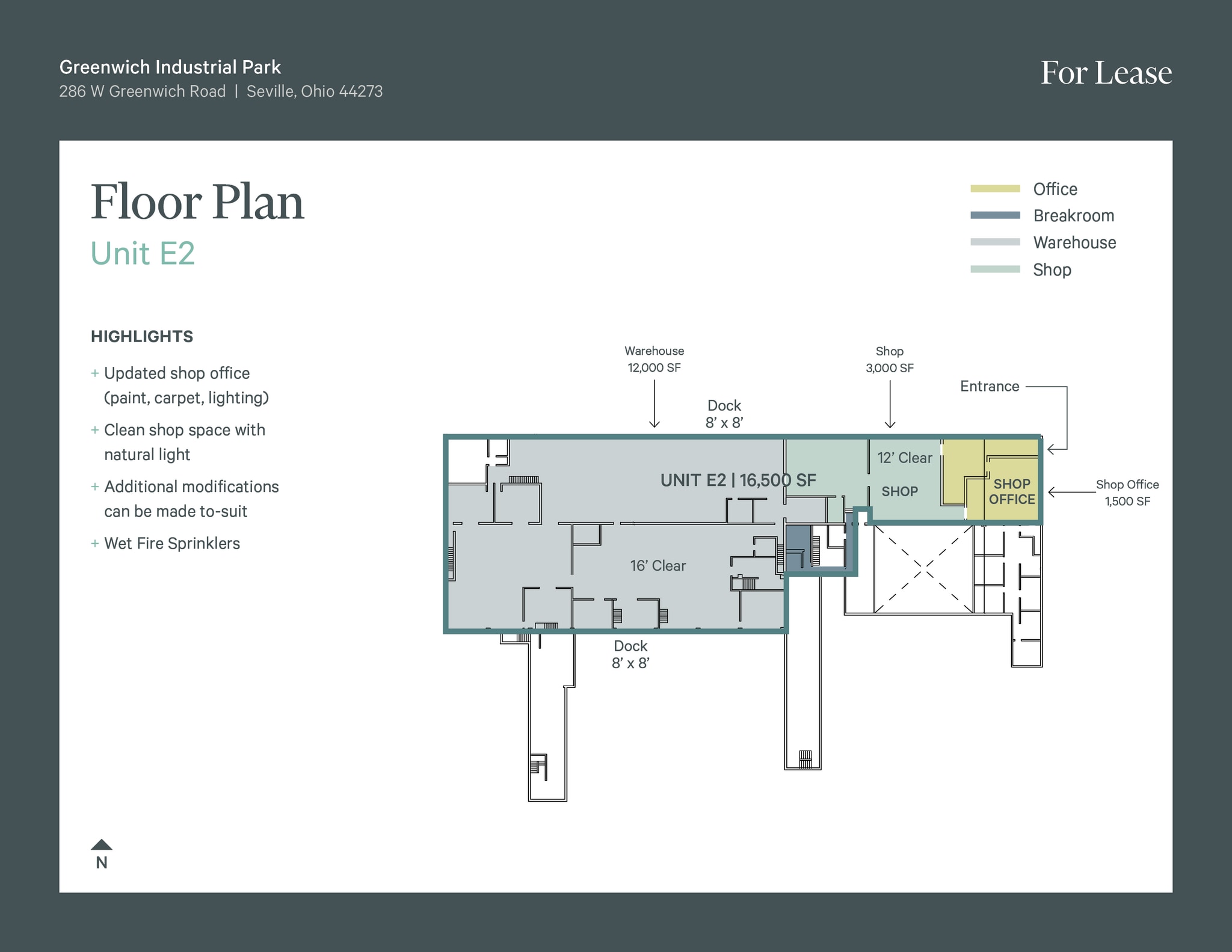 286 W Greenwich Rd, Seville, OH à louer Plan d’étage– Image 1 sur 1