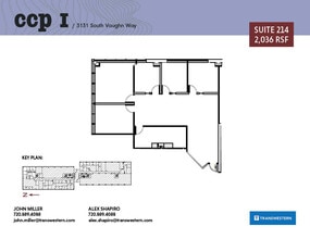 3131 S Vaughn Way, Aurora, CO à louer Plan d’étage– Image 1 sur 2