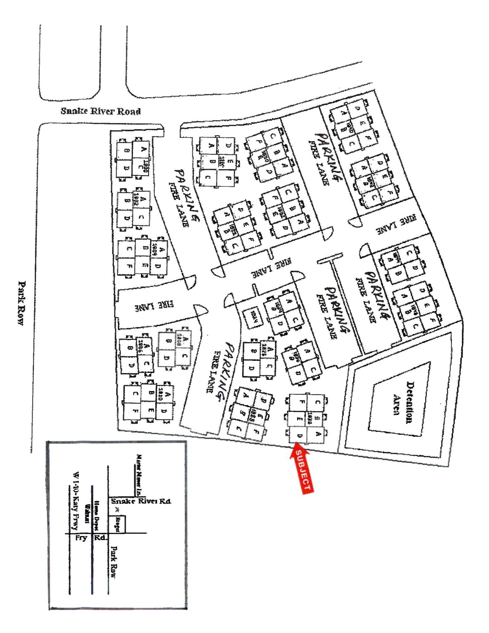 1838 Snake River Rd, Katy, TX à louer Plan de site– Image 1 sur 1