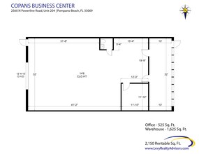 2570-2580 N Powerline Rd, Pompano Beach, FL à louer Plan d’étage– Image 2 sur 2