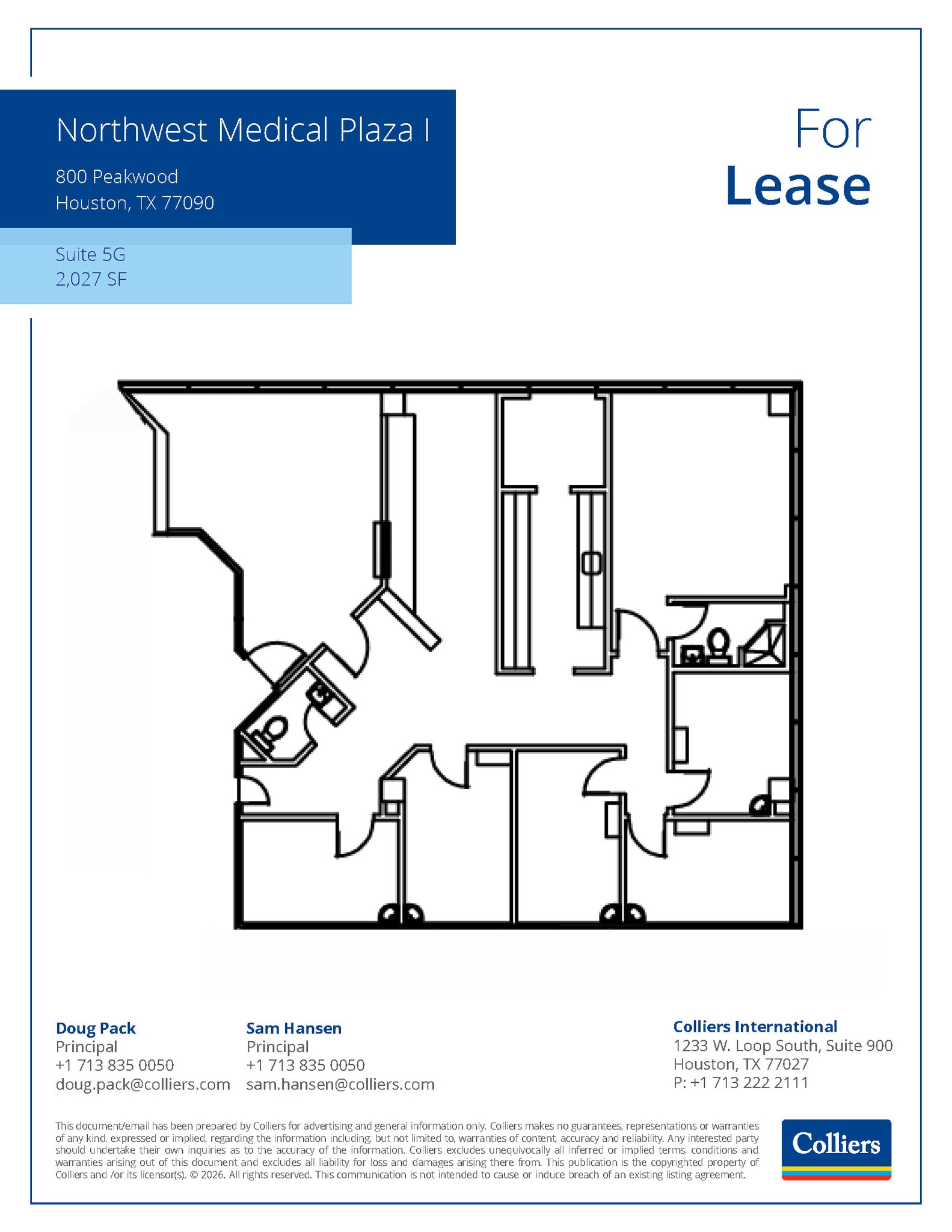 800 Peakwood Dr, Houston, TX à louer Plan d’étage– Image 1 sur 1