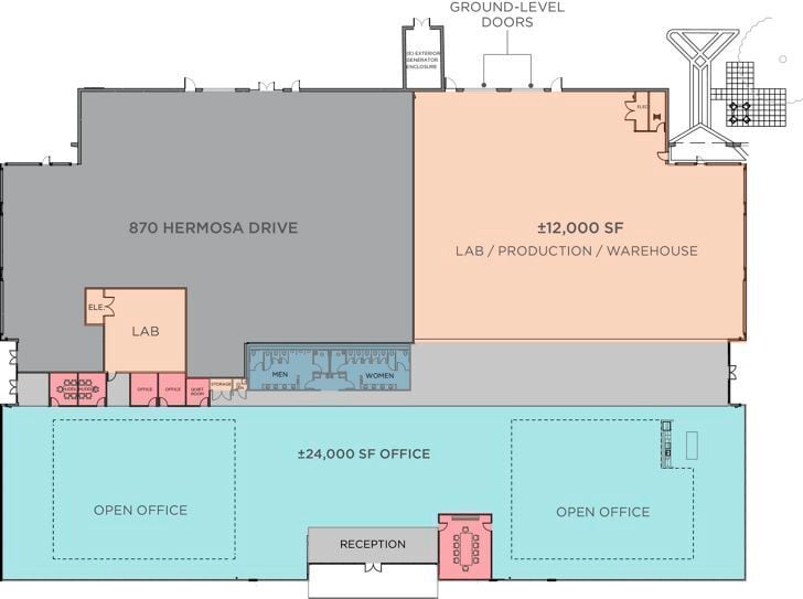 330 Potrero Ave, Sunnyvale, CA à louer Plan d’étage– Image 1 sur 9