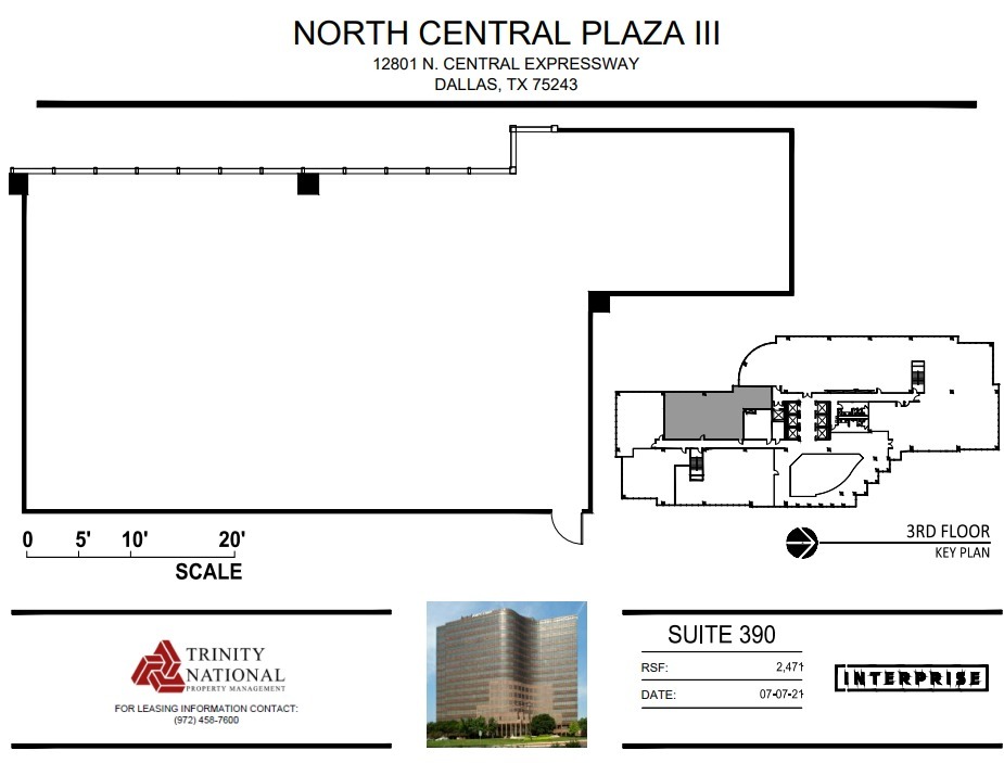 12801 N Central Expy, Dallas, TX à louer Plan d’étage– Image 1 sur 1