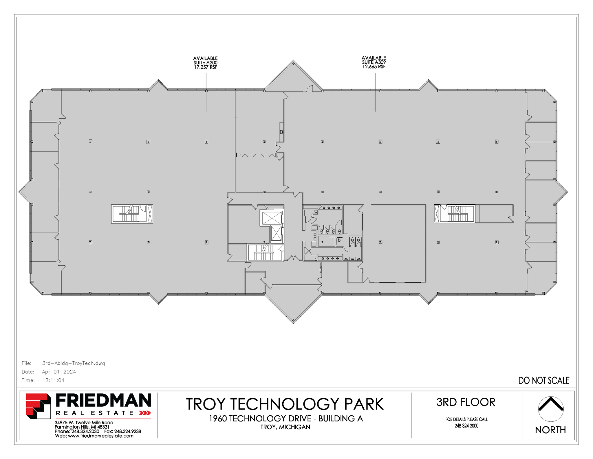 1960 Technology Dr, Troy, MI à louer Plan d’étage– Image 1 sur 1