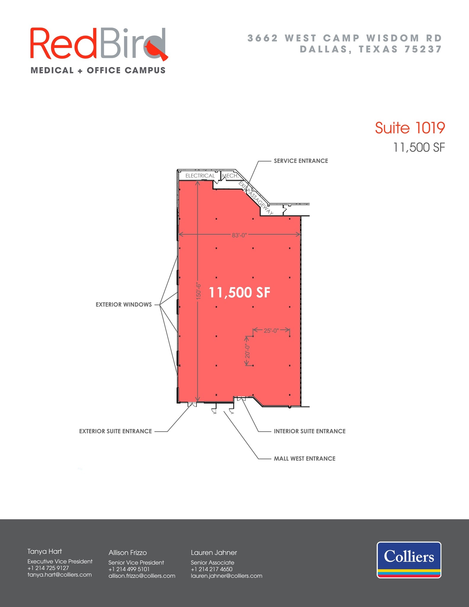 3560 W Camp Wisdom Rd, Dallas, TX à louer Plan de site– Image 1 sur 1