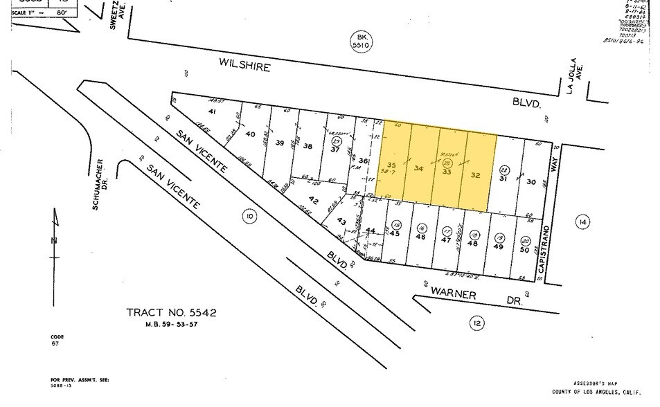 6420 Wilshire Blvd, Los Angeles, CA à louer - Plan cadastral – Image 1 sur 4