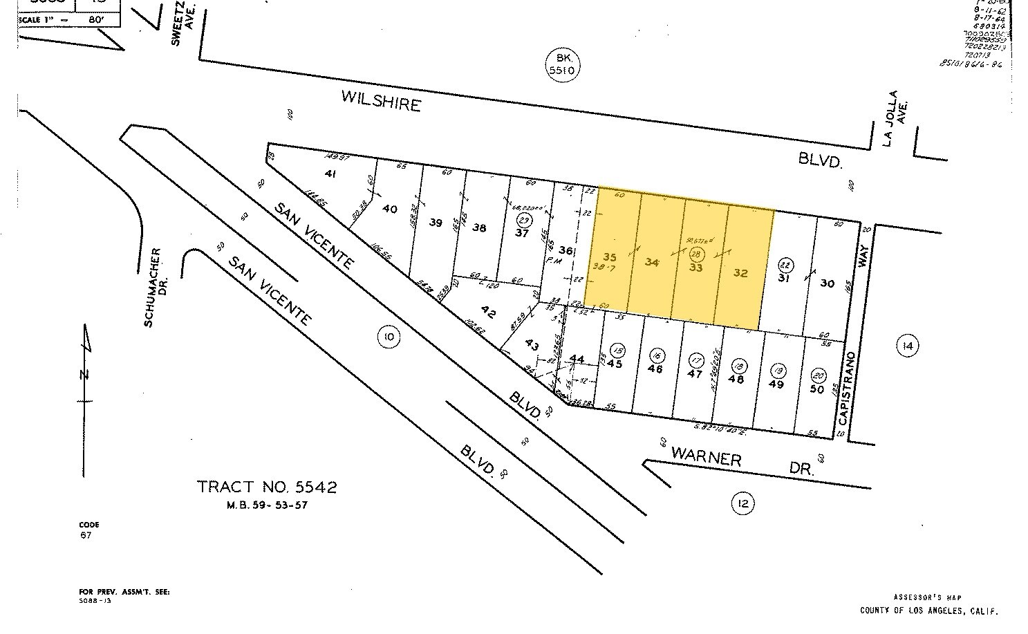 6420 Wilshire Blvd, Los Angeles, CA à louer Plan cadastral– Image 1 sur 5