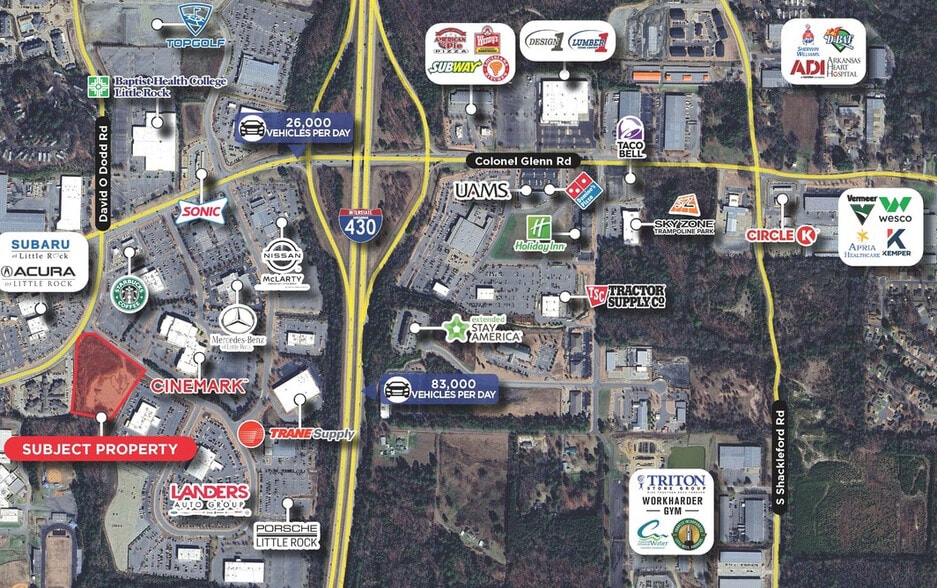 Bowman Plaza Dr, Little Rock, AR à vendre - Aérien – Image 2 sur 2