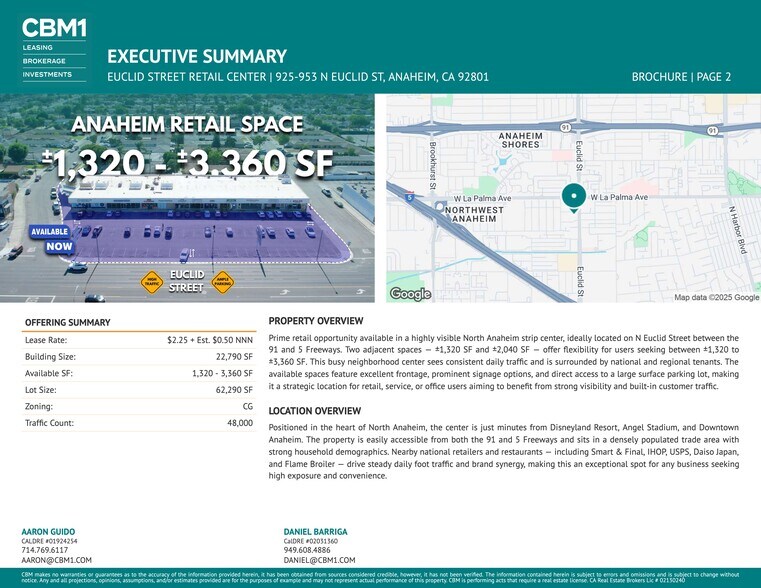939-953 N Euclid St, Anaheim, CA à louer - Photo de l’immeuble – Image 3 sur 11