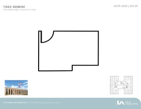 1002 Gemini St, Houston, TX à louer Plan d’étage– Image 1 sur 1