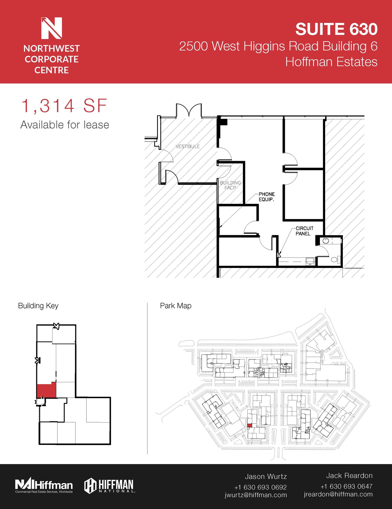 2500 W Higgins Rd, Hoffman Estates, IL à louer Plan d’étage– Image 1 sur 1