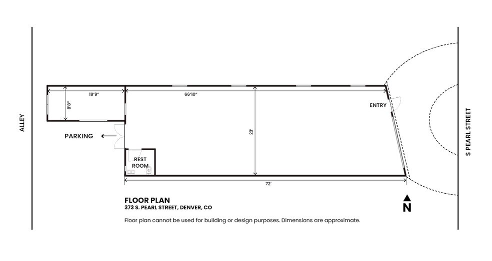 373 S Pearl St, Denver, CO à louer - Plan d’étage – Image 2 sur 2