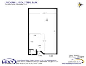 3700-3798 NW 16th St, Lauderhill, FL à louer Plan d’étage– Image 2 sur 2