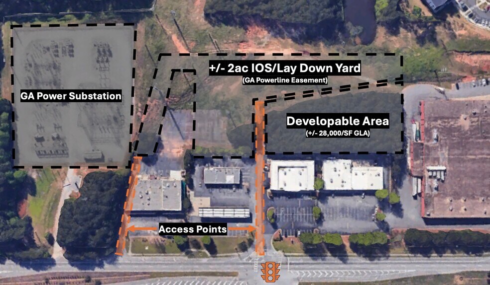 320 Peachtree Industrial Boulevard, Suwanee, GA à vendre - Photo de l’immeuble – Image 2 sur 3