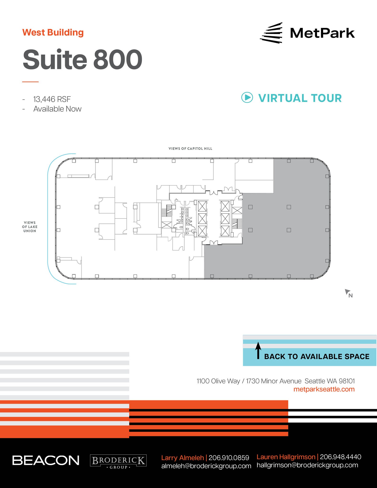 1100 Olive Way, Seattle, WA à louer Plan d’étage– Image 1 sur 1