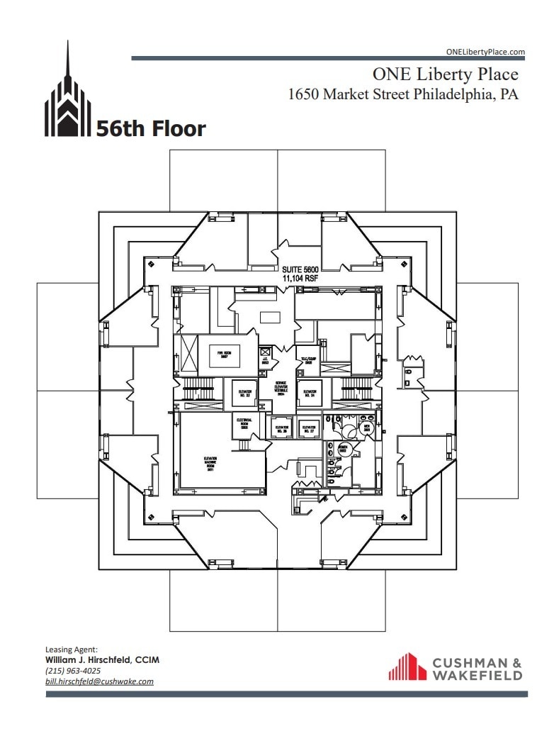 1650 Market St, Philadelphia, PA à louer Plan d’étage– Image 1 sur 1
