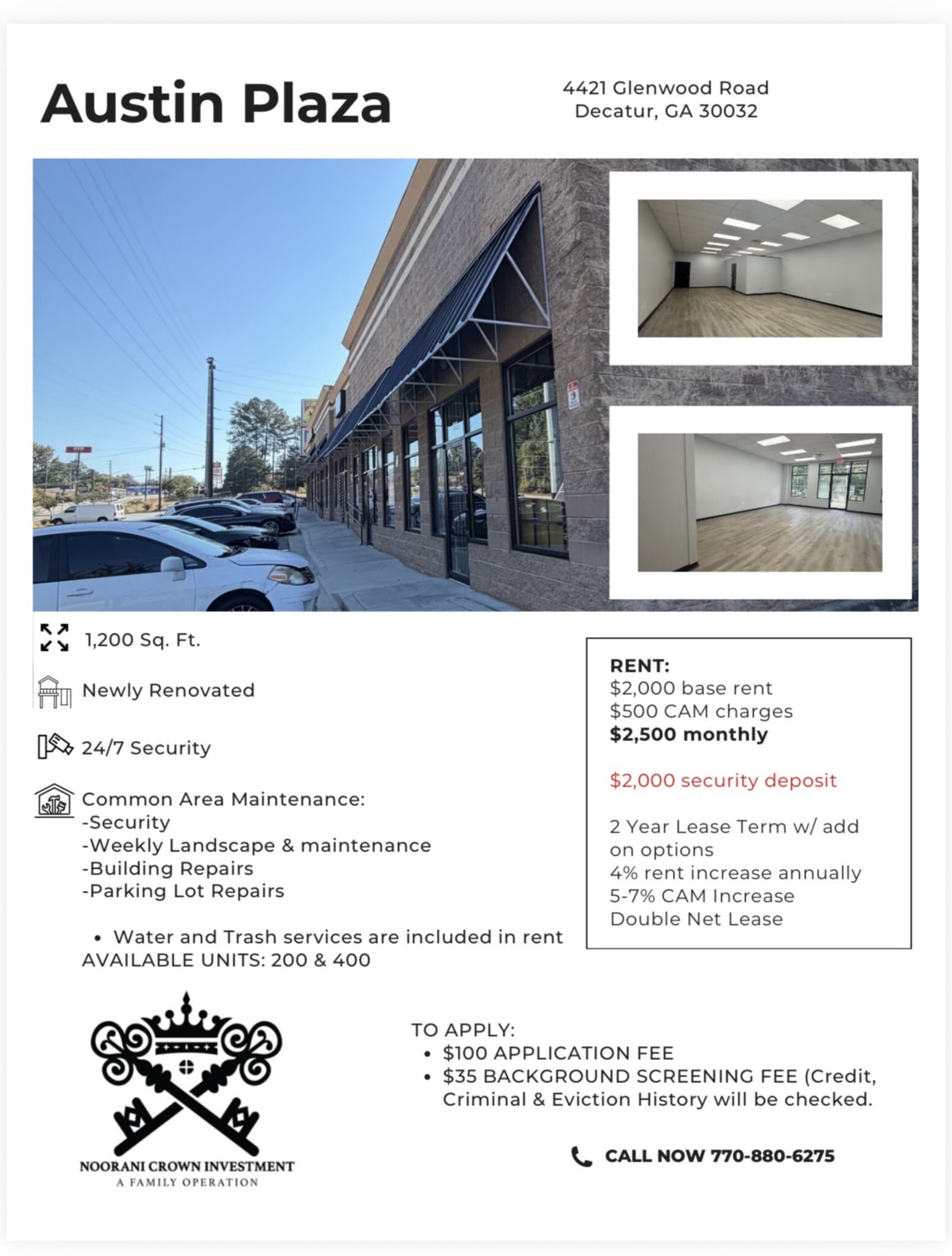 4421 Glenwood Pky, Decatur, GA à louer Plan de site– Image 1 sur 5