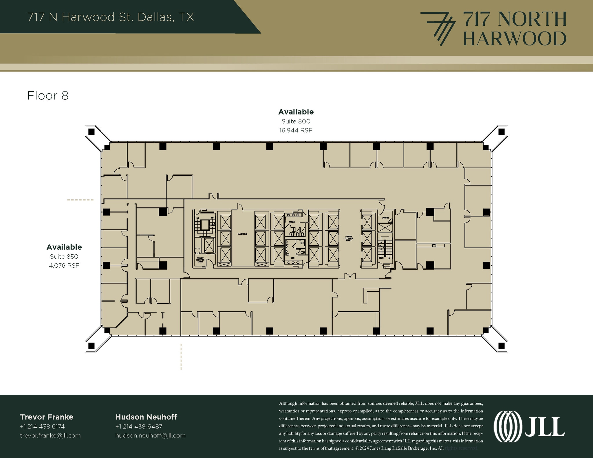 717 N Harwood St, Dallas, TX à louer Plan d’étage– Image 1 sur 1