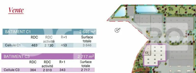 Local d'activités dans Villebon-sur-Yvette à vendre - Plan de site – Image 3 sur 5