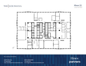 910 Louisiana St, Houston, TX à louer Plan d’étage– Image 1 sur 1