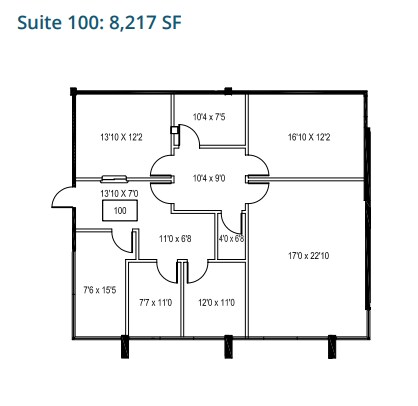 4019 Woodcock Dr, Jacksonville, FL à louer Plan d’étage– Image 1 sur 1