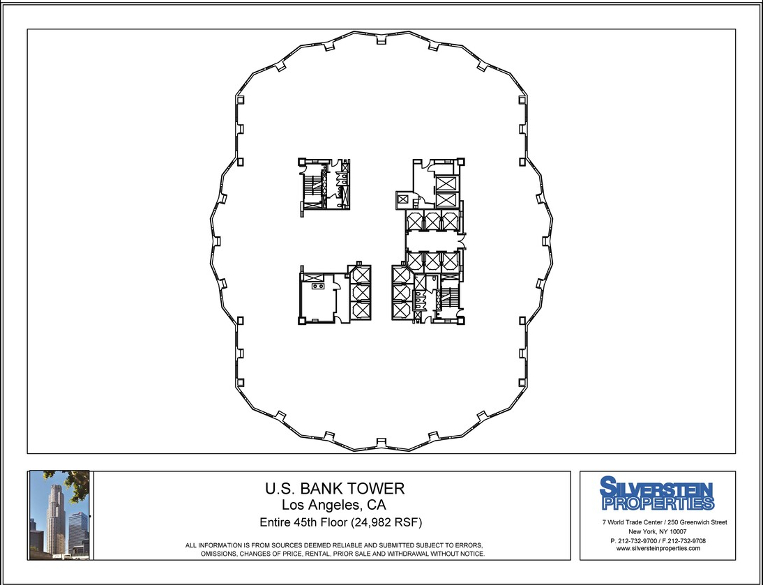 633 W 5th St, Los Angeles, CA à louer Plan d’étage– Image 1 sur 1