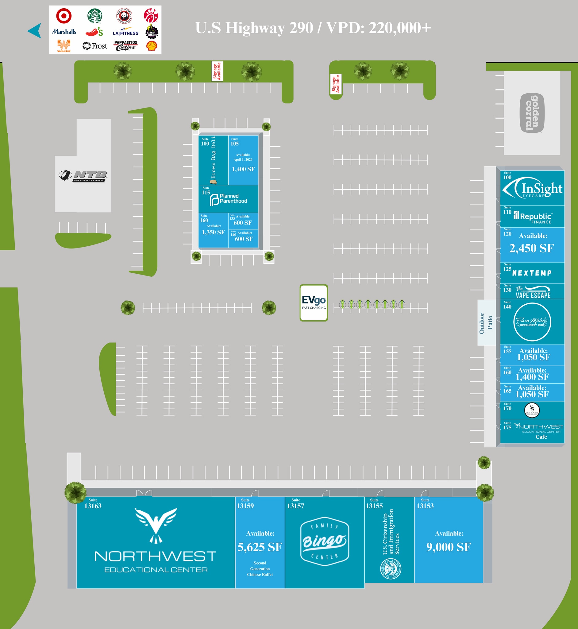 13167 Northwest Fwy, Houston, TX à louer Plan de site– Image 1 sur 1