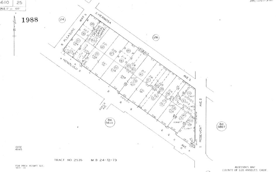 2609 Honolulu Ave, Montrose, CA à vendre - Plan cadastral – Image 3 sur 3