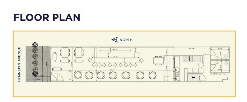 1225 Hennepin Ave, Minneapolis, MN 55403 - Lot 1225 - Eli''s Downto - - Plan d’étage - Image 1 of 1