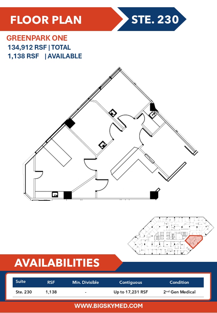 7515 S Main St, Houston, TX à louer Plan d’étage– Image 1 sur 1
