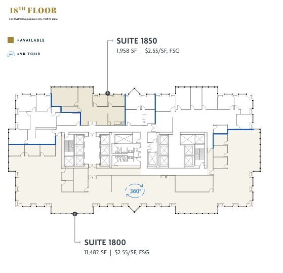 750 B St, San Diego, CA à louer Plan d’étage– Image 1 sur 1