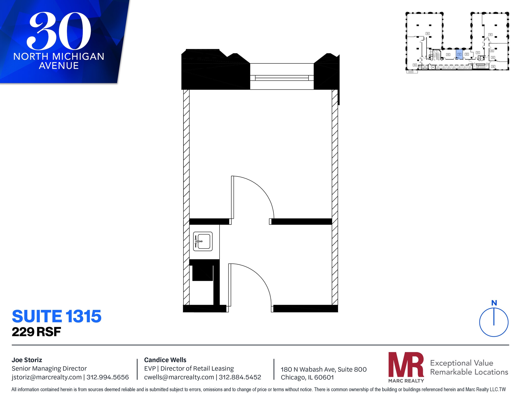 30 N Michigan Ave, Chicago, IL à louer Plan d’étage– Image 1 sur 5