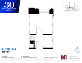 30 N Michigan Ave, Chicago, IL à louer Plan d’étage– Image 1 sur 5